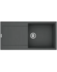 Carina 1 Large Bowl Inset Sink Basalt