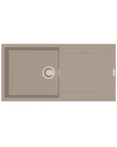 Carina 1 Large Bowl Inset Sink Concrete