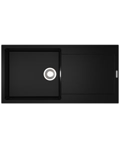 Carina 1 Large Bowl Inset Sink Nero