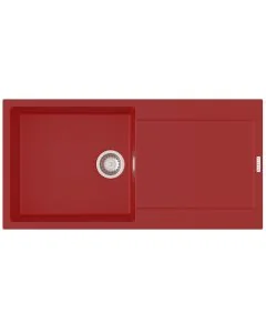 Carina 1 Large Bowl Inset Sink Poppy Red