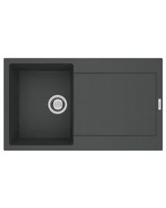 Carina 1 Small Bowl Inset Sink Basalt