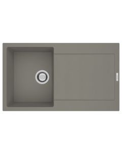 Carina 1 Small Bowl Inset Sink Concrete