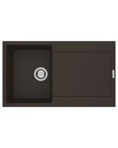 Carina 1 Small Bowl Inset Sink Mocha