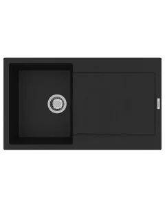 Carina 1 Small Bowl Inset Sink Onyx
