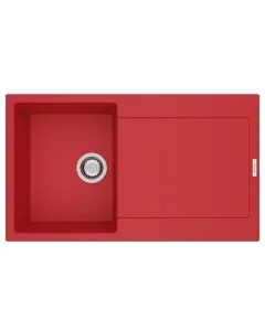 Carina 1 Small Bowl Inset Sink Poppy Red