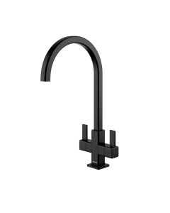 Cherika J Spout Kitchen Sink Mixer Matt Black