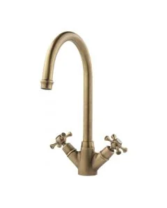Cottage Mono Sink Mixer Brushed Bronze