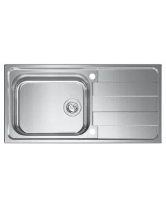 Cresta Large Bowl Kitchen Sink Stainless Steel