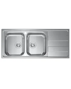 Cresta Double Bowl Kitchen Sink Stainless Steel