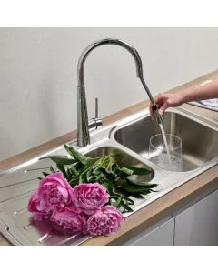 Deep Blue 1.5 Bowl Kitchen Sink Stainless Steel