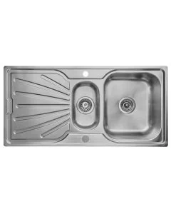 Deep Blue 1.5 Bowl Kitchen Sink Stainless Steel
