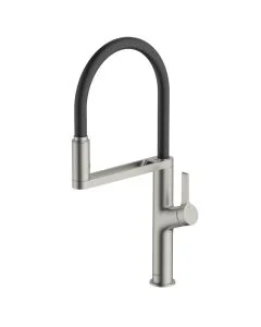 Galex Motion Monobloc Mixer Tap Brushed Nickel