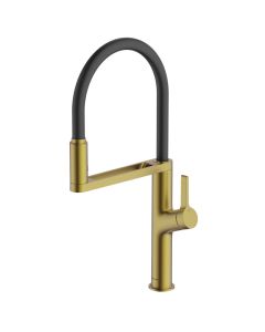 Galex Motion Monobloc Mixer Tap Brushed Brass