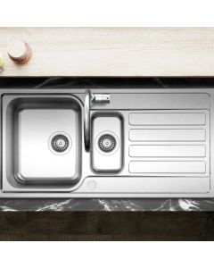 Indio 1.5 Bowl Kitchen Sink Stainless Steel