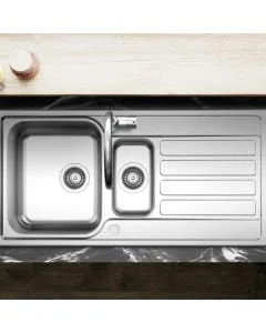 Indio 1.5 Bowl Kitchen Sink Stainless Steel