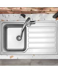 Indio Single Bowl Kitchen Sink Stainless Steel