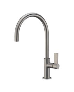Jovian Single Lever Kitchen Tap C Spout Brushed Nickel