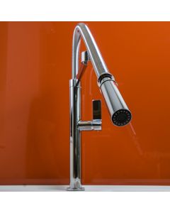 Jovian Single Lever Kitchen Tap Spring Spout Chrome