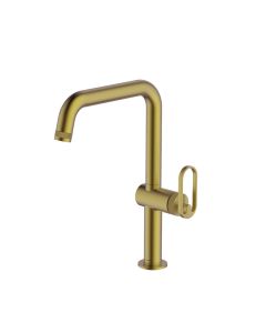 Juno Monobloc Mixer Kitchen Tap Brushed Brass