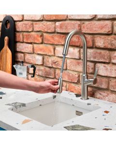 Karuma Pull-Out Spout Sink Mixer Brushed Nickel