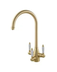 Krypton Tri-Spa Filter Tap with Swivel Spout Brushed Brass