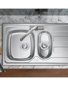 Kudos 1.5 Bowl Inset Kitchen Sink Stainless Steel