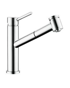 Larissa Top Lever Monobloc Kitchen Tap with Pull Out Spray Chrome