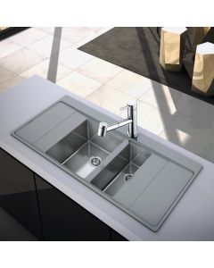 Larissa Top Lever Monobloc Kitchen Tap with Pull Out Spray Chrome