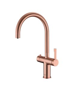 Magus 3 3in1 Swan Neck Filtered Kettle Tap Brushed Copper
