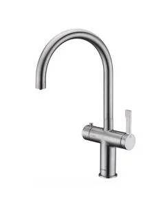Magus 3 3in1 Swan Neck Filtered Kettle Tap Brushed Nickel