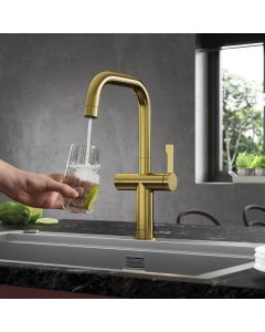 Mariner Monobloc Mixer Filter Tap Brushed Brass