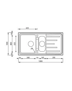 Monza 1.5 Bowl Kitchen Sink Stainless Steel