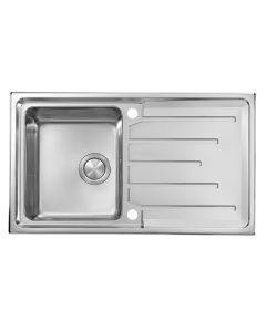 Monza Single Bowl Kitchen Sink Stainless Steel