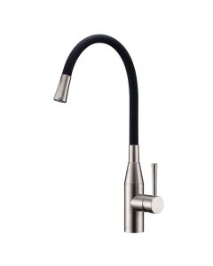 Morpho Single Lever Flex Spout Mixer Black/Brushed Nickel