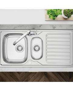 Okio 1.5 Bowl Kitchen Sink Stainless Steel