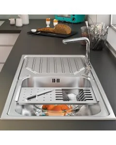 Okio 1 Large Bowl Kitchen Sink Stainless Steel