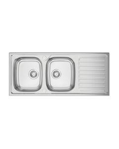 Okio Double Bowl Kitchen Sink Stainless Steel