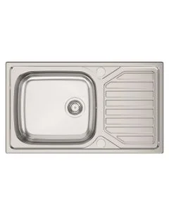 Okio Large Bowl Small Drainer Kitchen Sink Stainless Steel