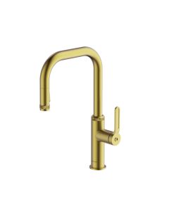 Pioneer Pull-Out Spray Monobloc Mixer Brushed Brass