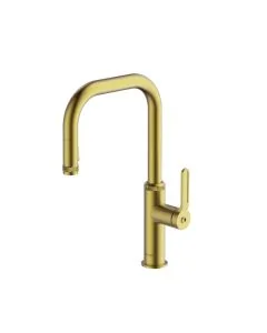 Pioneer Pull-Out Spray Monobloc Mixer Brushed Brass