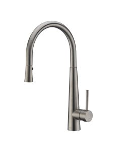 Porrima Mono Pull Out Sink Mixer Brushed Nickel