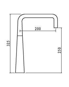 Porrima Monobloc Sink Mixer U Spout Chrome