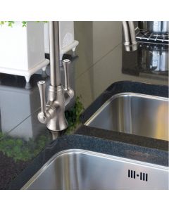 Regent Monobloc Sink Mixer Brushed Nickel