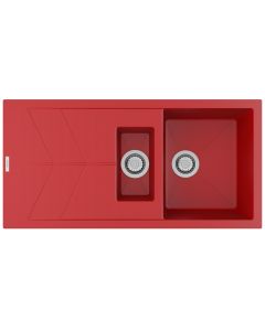 Rio 1.5 Bowl Inset Sink Poppy Red