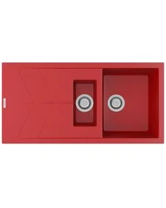 Rio 1.5 Bowl Inset Sink Poppy Red