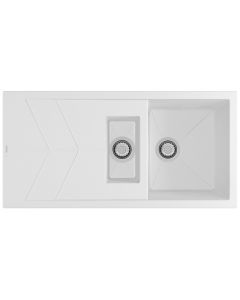 Rio 1.5 Bowl Inset Sink Polar White