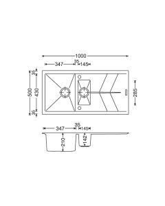 Rio 1.5 Bowl Inset Sink Mocha
