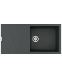 Rio Single Bowl Inset Sink Basalt