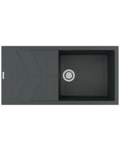 Rio Single Bowl Inset Sink Basalt
