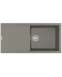 Rio Single Bowl Inset Sink Concrete
